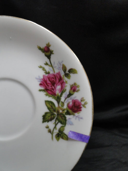 Mikasa Moss Rose 7288, Gold Trim: 6" Saucer (s) Only, No Cup, As Is