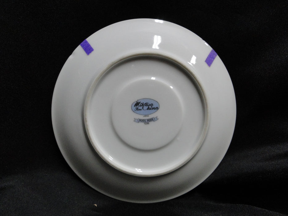 Mikasa Moss Rose 7288, Gold Trim: 6" Saucer (s) Only, No Cup, As Is