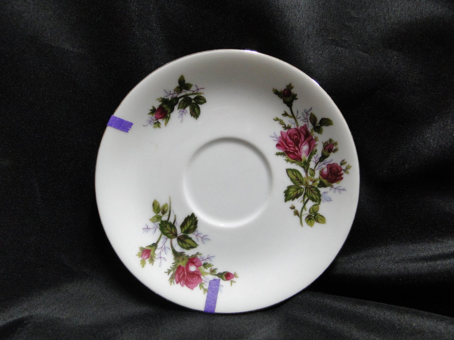 Mikasa Moss Rose 7288, Gold Trim: 6" Saucer (s) Only, No Cup, As Is