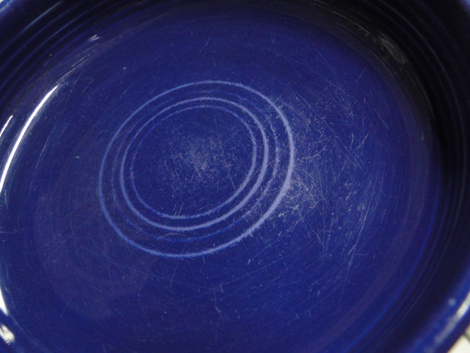 Homer Laughlin Fiesta (Old): Cobalt Blue Fruit Bowl, 6 1/4" x 1 5/8" Tall, Wear