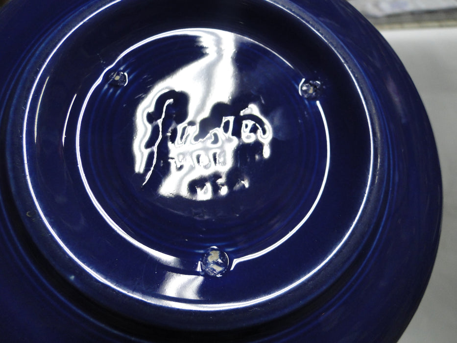 Homer Laughlin Fiesta (Old): Cobalt Blue Fruit Bowl, 6 1/4" x 1 5/8" Tall, Wear