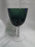 Tiffin Killarney #17458, Green & Clear: Water or Wine Goblet (s), 6 1/8" As Is
