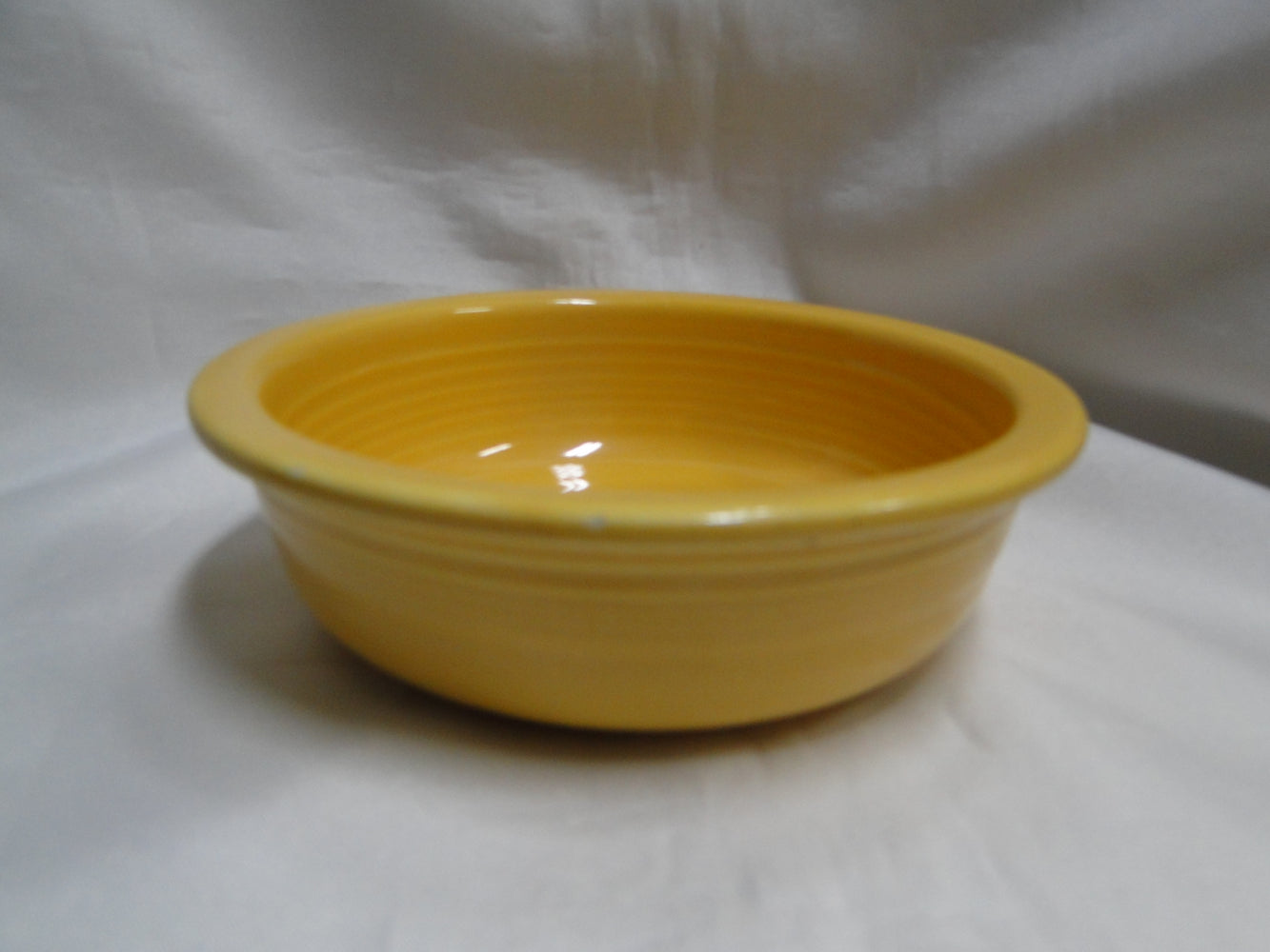 Homer Laughlin Fiesta (Old): Yellow Fruit Bowl, 5 1/2" x 1 5/8" Tall, Nicks