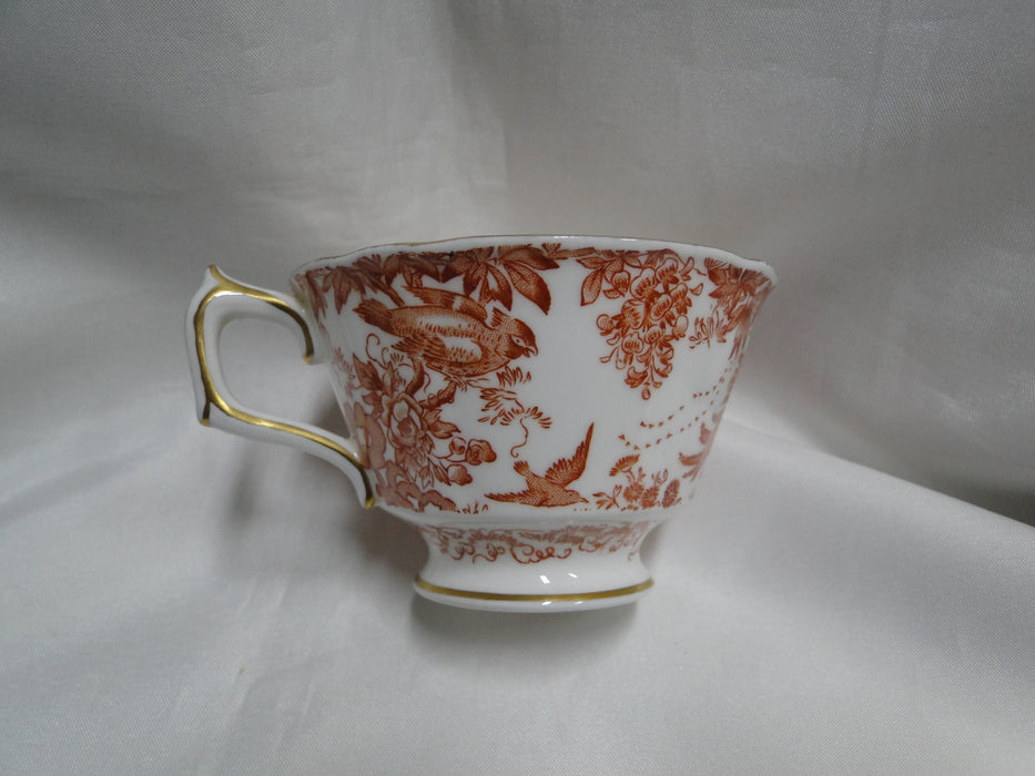 Royal Crown Derby Red Aves, Birds: Footed Cup & Saucer Set (s), 2 3/8"