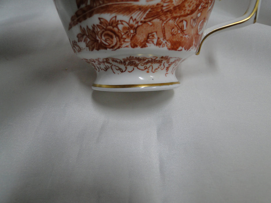 Royal Crown Derby Red Aves, Birds: Footed Cup & Saucer Set (s), 2 3/8"