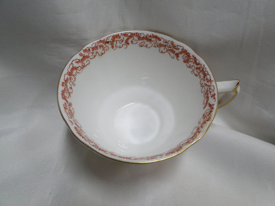 Royal Crown Derby Red Aves, Birds: Footed Cup & Saucer Set (s), 2 3/8"