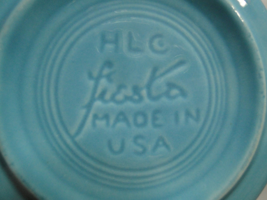 Homer Laughlin Fiesta (Old): Turquoise Fruit Bowl, 5 1/2" x 1 5/8" Tall