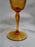 Fostoria Vesper Amber, Etch #275, Stem #5093: Water or Wine, 7 1/4", As Is