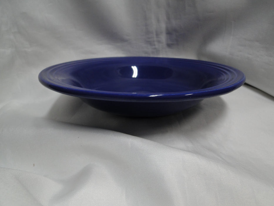 Fiesta: Cobalt Blue Rim Soup Bowl (s), 8 1/2" x 1.5" Tall, No Backstamp, Wear