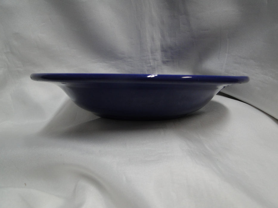 Fiesta: Cobalt Blue Rim Soup Bowl (s), 8 1/2" x 1.5" Tall, No Backstamp, Wear