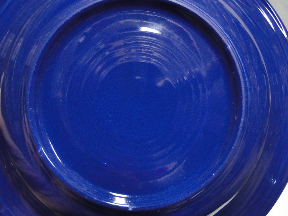 Fiesta: Cobalt Blue Rim Soup Bowl (s), 8 1/2" x 1.5" Tall, No Backstamp, Wear