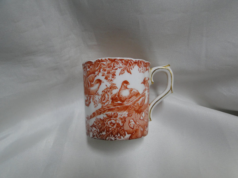 Royal Crown Derby Red Aves, Birds: Flat Demitasse Cup & Saucer Set (s), 2 1/4"
