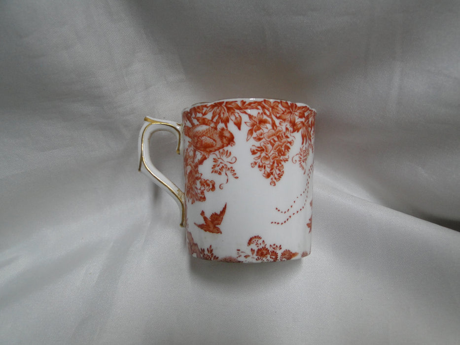 Royal Crown Derby Red Aves, Birds: Flat Demitasse Cup & Saucer Set (s), 2 1/4"
