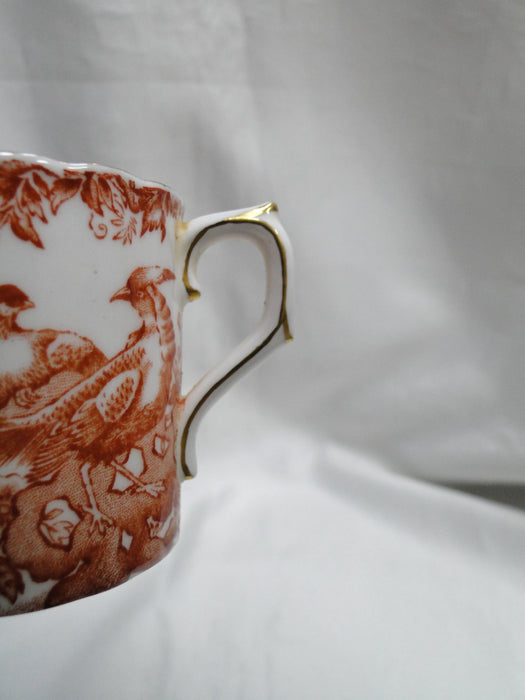 Royal Crown Derby Red Aves, Birds: Flat Demitasse Cup & Saucer Set (s), 2 1/4"