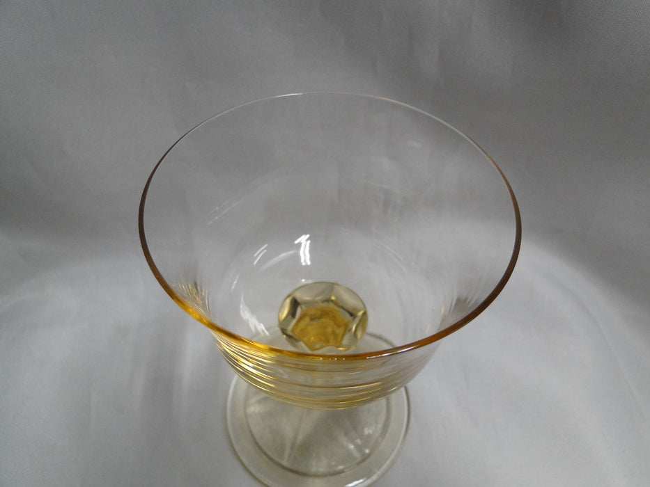 Fostoria Misty Yellow, Stem #6029: Champagne / Sherbet, 4 1/2" Tall