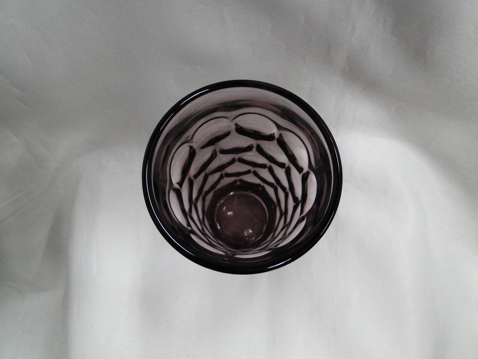 Imperial Provincial Amethyst, Purple Circles: Flat Iced Tea, 5 7/8" Tall, As Is