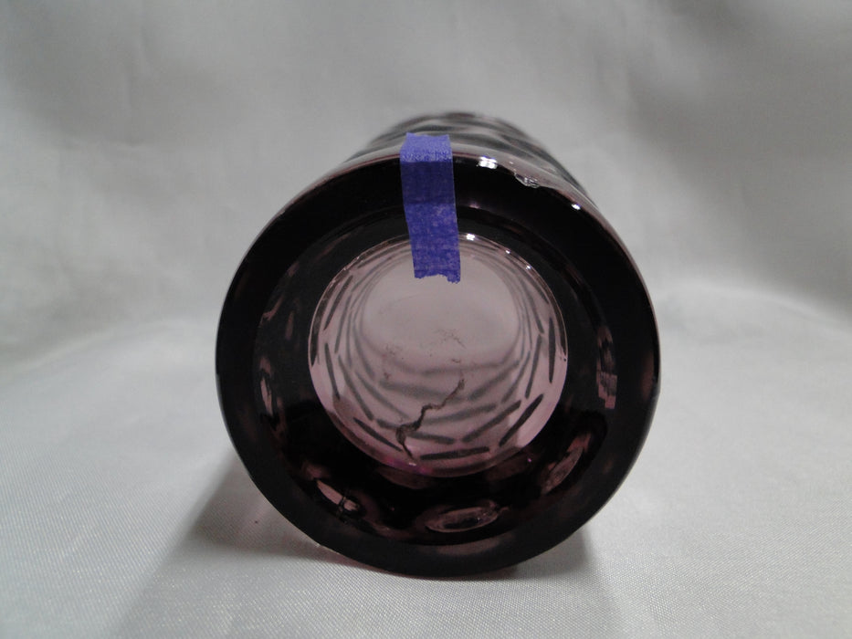 Imperial Provincial Amethyst, Purple Circles: Flat Iced Tea, 5 7/8" Tall, As Is