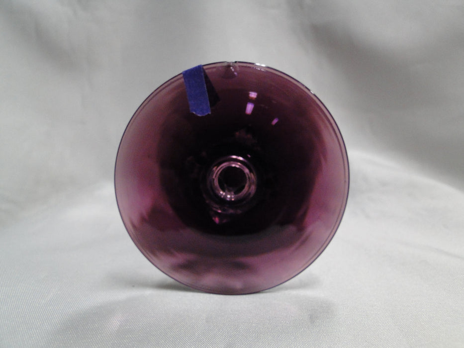 Bryce Aquarius Amethyst, Clear Diamond on Stem: Water or Wine, 5 3/4", As Is