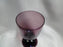 Bryce Aquarius Amethyst, Clear Diamond on Stem: Water or Wine, 5 3/4", As Is