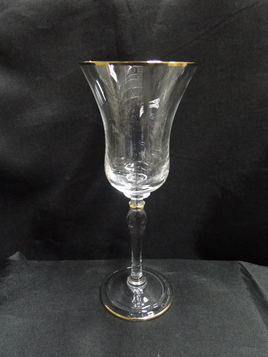 Christian Dior Triomphe, Gold Trim: Wine Glass, 8" Tall