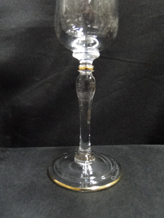 Christian Dior Triomphe, Gold Trim: Wine Glass, 8" Tall