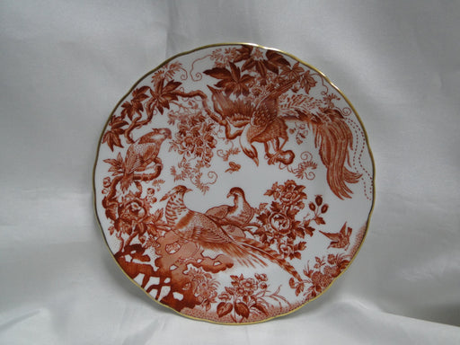 Royal Crown Derby Red Aves, Birds: Bread Plate, 6 1/4"