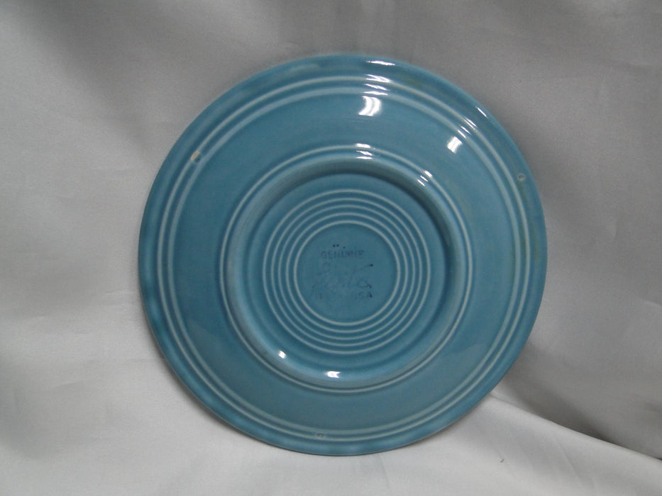 Homer Laughlin Fiesta (Old): Turquoise Salad Plate, 7 3/8", Wear