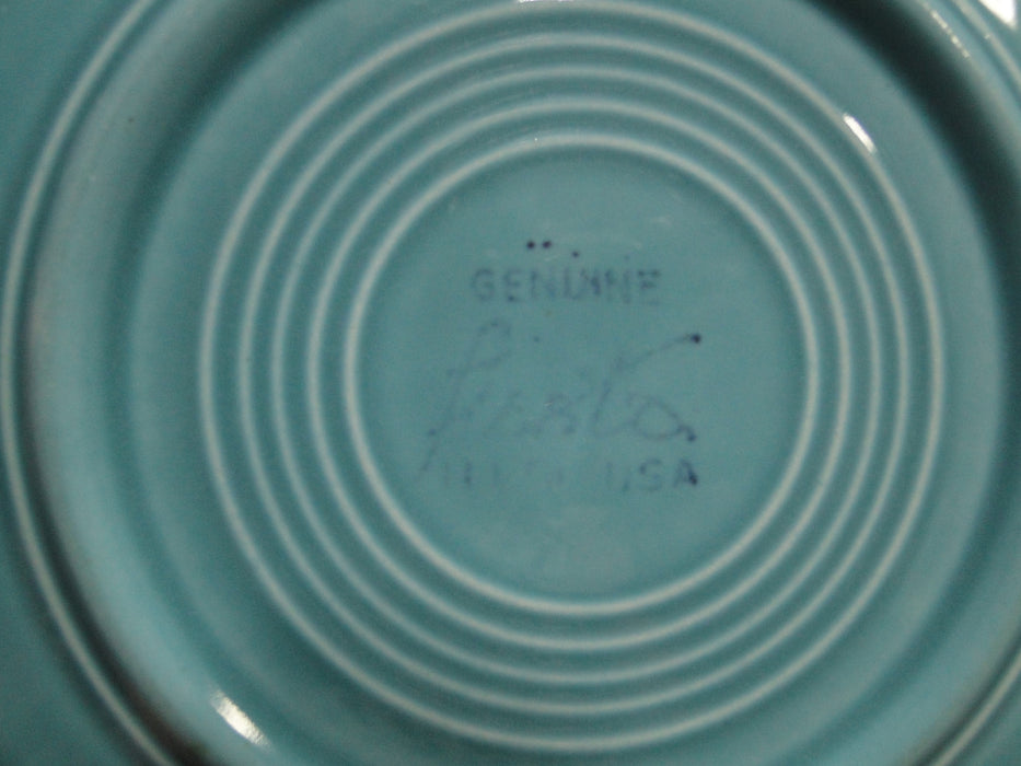 Homer Laughlin Fiesta (Old): Turquoise Salad Plate, 7 3/8", Wear