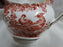 Royal Crown Derby Red Aves, Birds: Oval Gravy Boat Only, Flaw on Handle