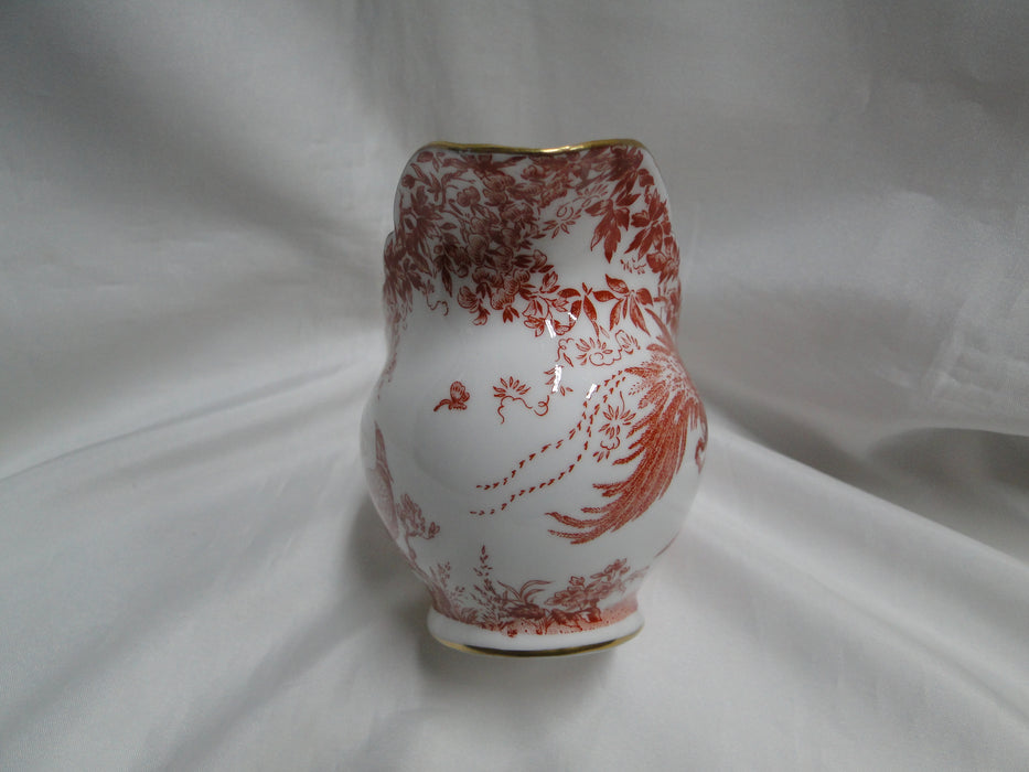 Royal Crown Derby Red Aves, Birds: Oval Gravy Boat Only, Flaw on Handle