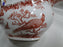Royal Crown Derby Red Aves, Birds: Oval Gravy Boat Only, Flaw on Handle