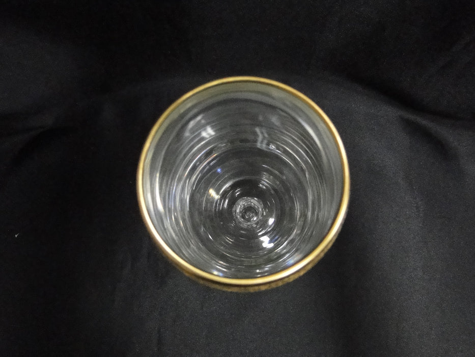 Tiffin Westchester, Stem #17679, Encrusted Gold Band: Iced Tea, 6 3/4", As Is