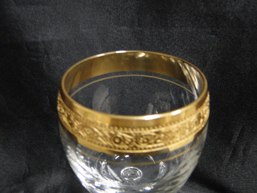Tiffin Westchester, Stem #17679, Encrusted Gold Band: Water, 6 7/8", As Is