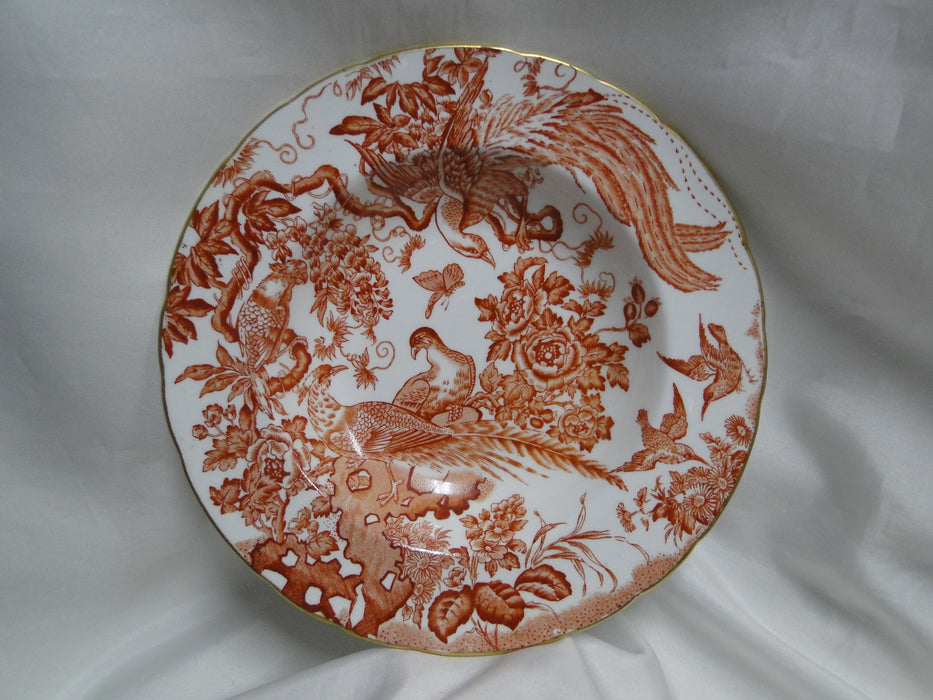 Royal Crown Derby Red Aves, Birds: Scalloped Rim Soup Bowl (s), 8 1/4" x 1 1/4"