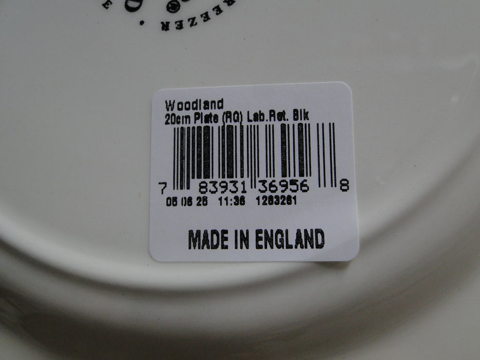 Spode Woodland Black Labrador Hunting Dog, England: NEW Salad Plate (s), Box