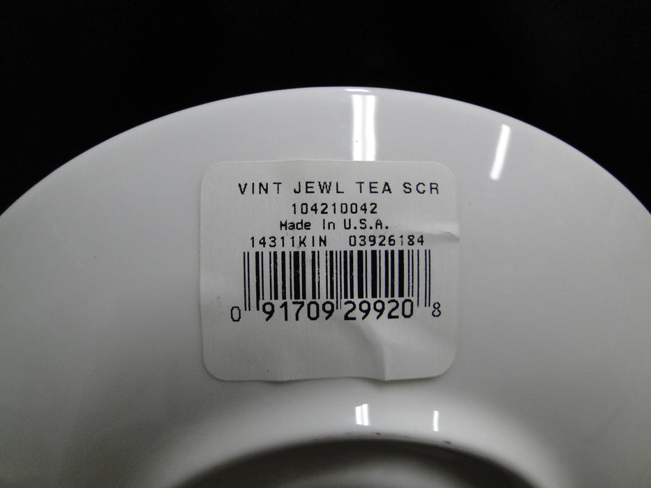 Lenox Vintage Jewel, Gold & Black Border: Cup & Saucer Set (s), 3"
