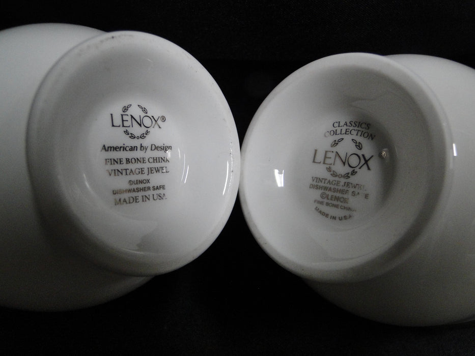 Lenox Vintage Jewel, Gold & Black Border: Cup & Saucer Set (s), 3"