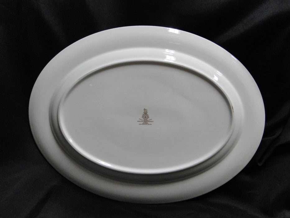 Royal Doulton English Renaissance, Green Scrolls: Oval Serving Platter 16" x 12"
