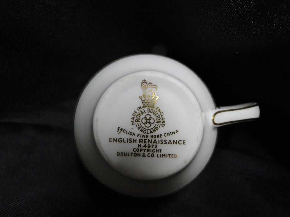 Royal Doulton English Renaissance, Green Scrolls: Demitasse Cup & Saucer (s), 2"