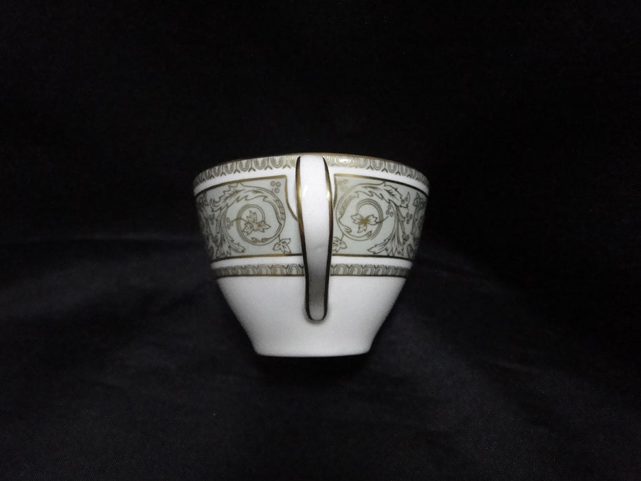 Royal Doulton English Renaissance, Green Scrolls: Demitasse Cup & Saucer (s), 2"