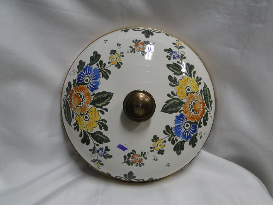 Villeroy & Boch Alt Amsterdam, Florals: Metal Casserole & Lid, 3 Qt Capacity