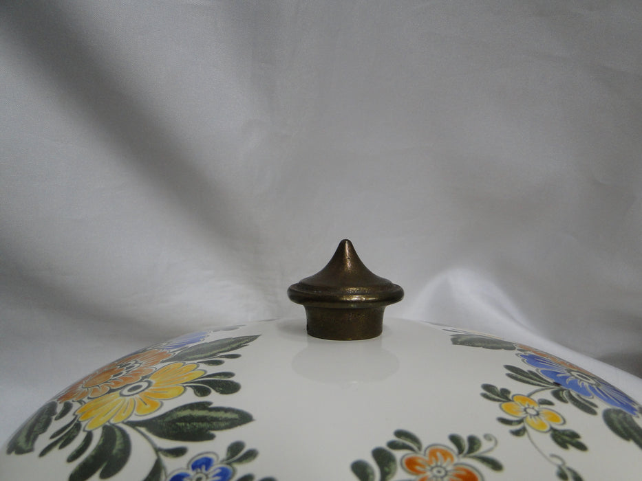 Villeroy & Boch Alt Amsterdam, Florals: Metal Casserole & Lid, 3 Qt Capacity