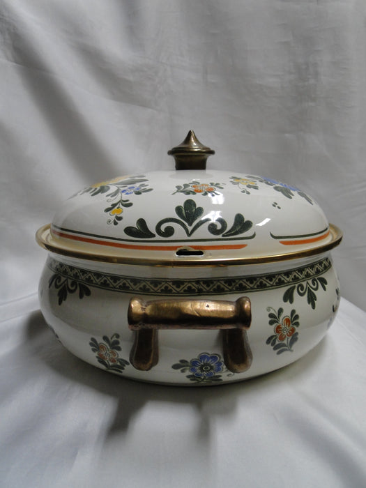 Villeroy & Boch Alt Amsterdam, Florals: Metal Casserole & Lid, 3 Qt Capacity