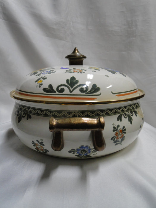 Villeroy & Boch Alt Amsterdam, Florals: Metal Casserole & Lid, 3 Qt Capacity
