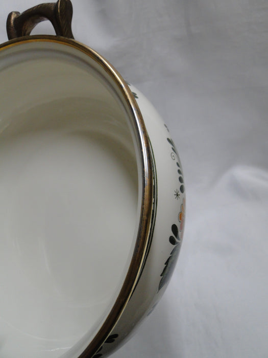 Villeroy & Boch Alt Amsterdam, Florals: Metal Casserole & Lid, 2 Qt, 8 5/8" D