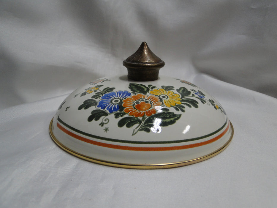Villeroy & Boch Alt Amsterdam, Florals: Metal Casserole & Lid, 2 Qt, 7" Diam
