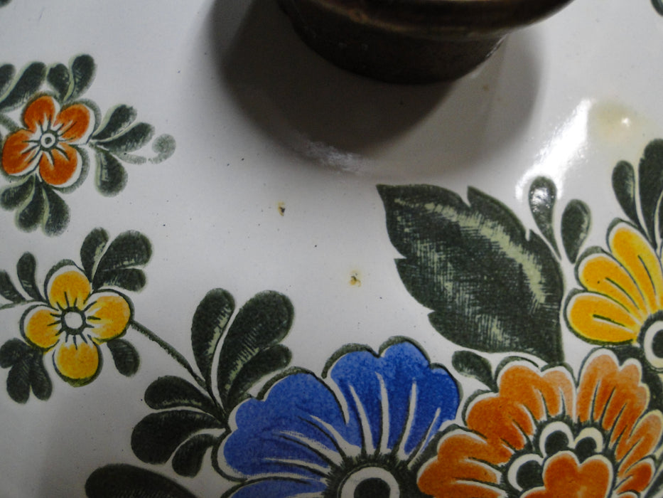 Villeroy & Boch Alt Amsterdam, Florals: Metal Casserole & Lid, 2 Qt, 7" Diam