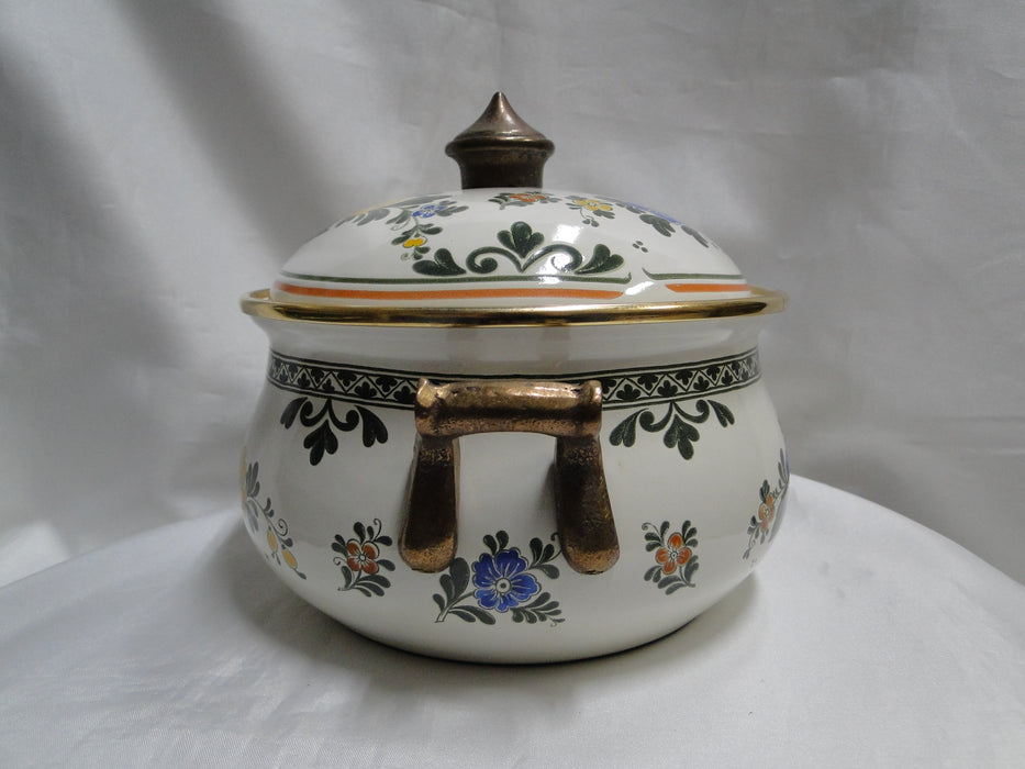 Villeroy & Boch Alt Amsterdam, Florals: Metal Casserole & Lid, 2 Qt, 7" Diam