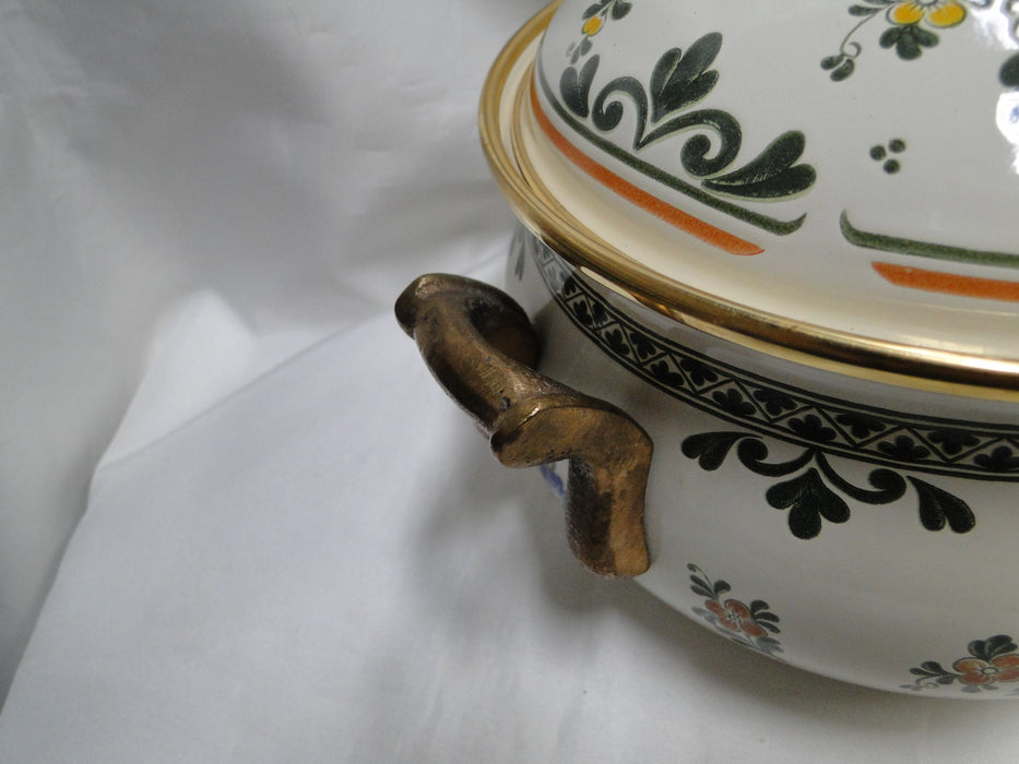 Villeroy & Boch Alt Amsterdam, Florals: Metal Casserole & Lid, 2 Qt, 7" Diam