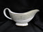 Royal Doulton English Renaissance, Green Scrolls: Gravy Boat w/ Separate Plate